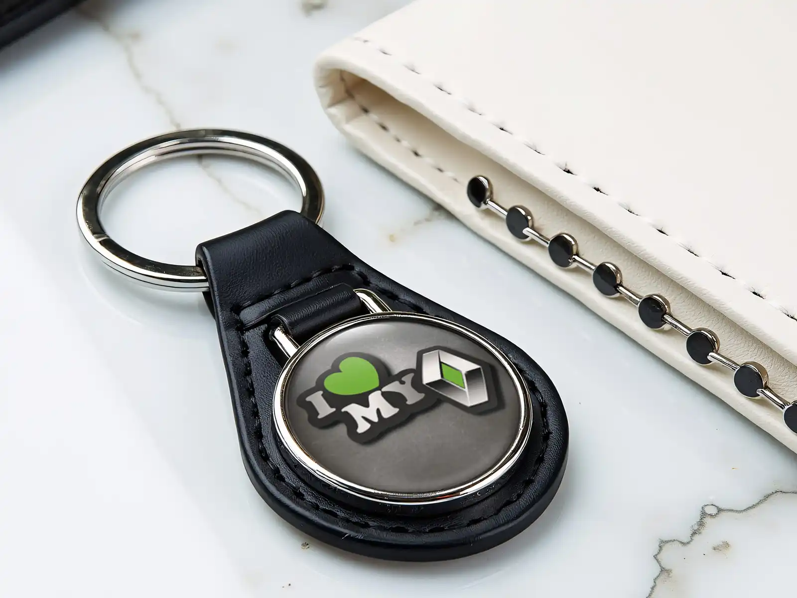 Leather Key Ring Luxury Style High-Quality Feel